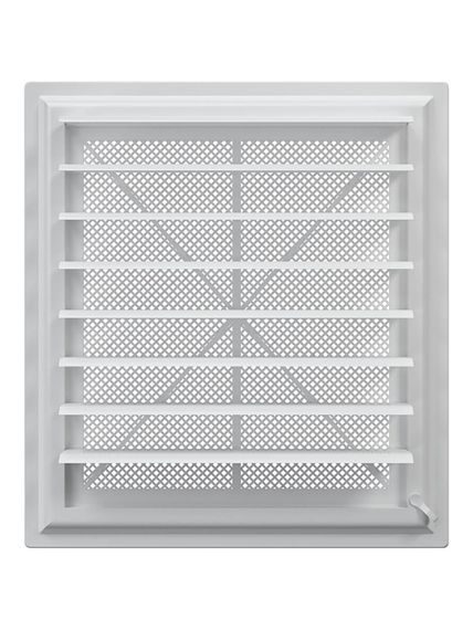Решетка вентиляционная AIRVENT регулируемая жалюзи 402х442 пластик ERA