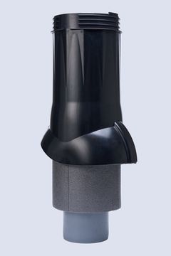 Вентиляционный выход изолированный Ø 110/160 мм черный RAL 9005, серия Static