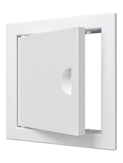 Люк ревизионный ЛР фланец 98х98 ручка 122х122 пластик EVECS