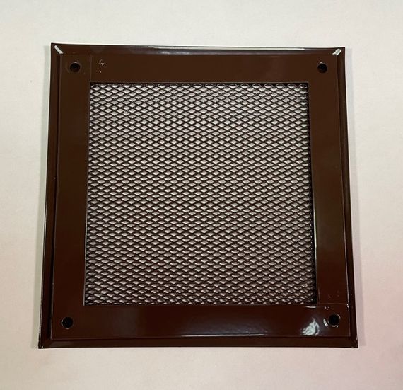 Решетка стальная на магнитах РП-150 сетка, коричневая RAL 8017