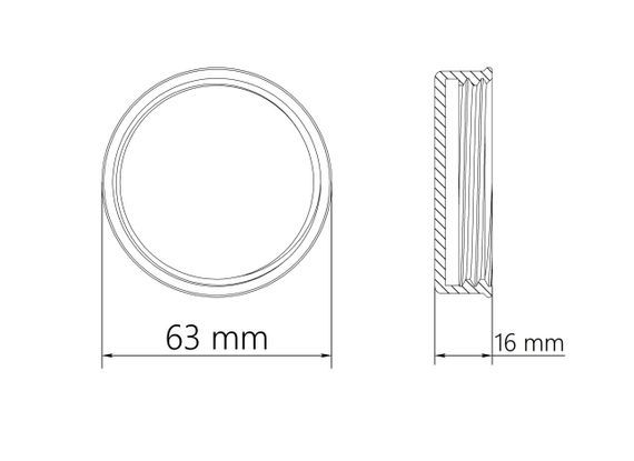 Заглушка на воздуховод AirDS, 75 мм