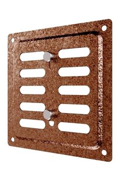 Решетка вентиляционная MER регулируемая 100x100 окраш.сталь Antique copper ERA