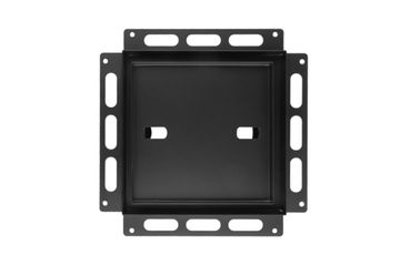 Решетка теневая под плитку РПП 140х140мм, d100мм черная металлическая