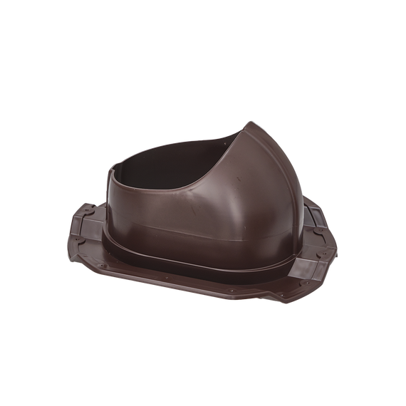 Готовый комплект, изолированный на скатные кровли из профильного листа МП-20 (С20) d 125/160 мм, цвет коричневый RAL 8017, серия Static