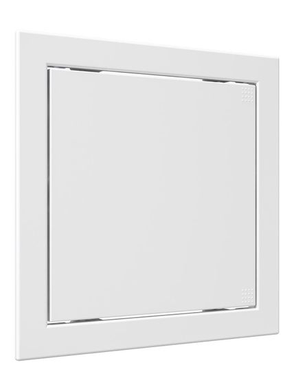 Люк ревизионный Л фланец 196х196 нажимной 218х218 пластик EVECS