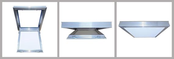 Люк под натяжной потолок ГОРИЗОНТ 1000х1000 мм универсальный