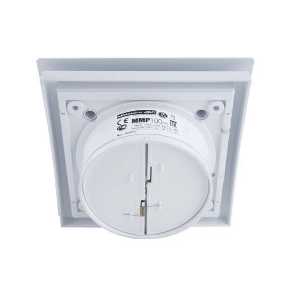 Вентилятор накладной сверхтонкий MMotors JSC MMP-01 100/90 куб/ч Пластик/Квадрат Овал Белый