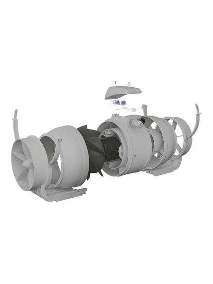 Вентилятор канальный TYPHOON осевой двухскоростной D150 пластик ERA PRO