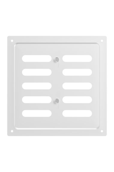 Решетка вентиляционная MER регулируемая 175х175 окраш.сталь White ERA