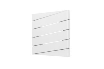 Решетка на магнитах RDP-150 белая (под трубу d 100мм, габарит 150х150мм)