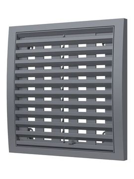Решетка вентиляционная РРПН разъемная регулируемая 150х150 ASA Gray ERA