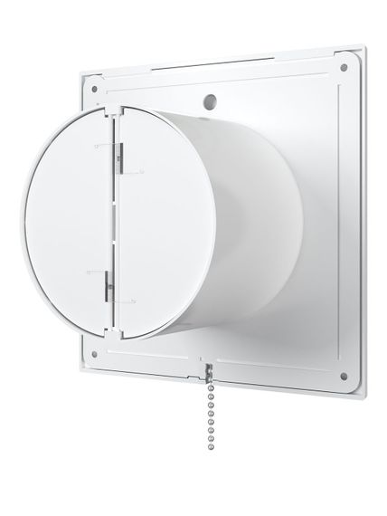 Вентилятор накладной E D100 сетка обратный клапан тяговый выключатель ERA