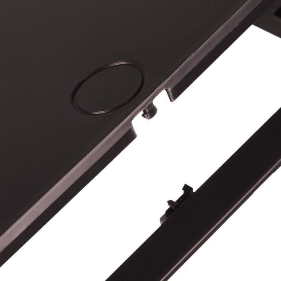 Люк-дверца ревизионная пластик, 200х200 мм, с нажимным замком &quot;PUSH&quot;, темно серый