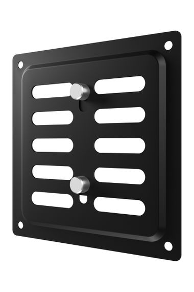 Решетка вентиляционная MER регулируемая 100x100 окраш.сталь Black ERA