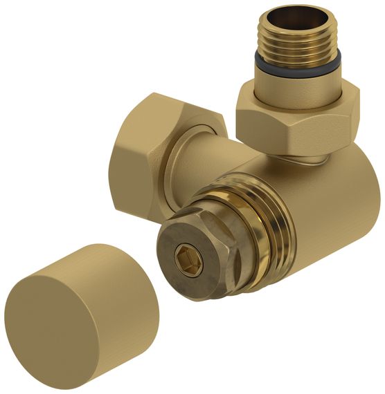 Вентиль Сунержа 3D правый под шестигранник (G 1/2&quot; НР х G 3/4&quot; НГ)