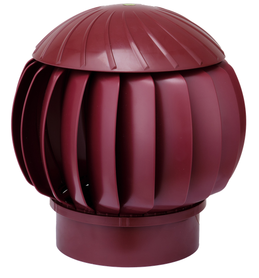 Ротационная вентиляционная турбина, РВТ 160 мм бордовый RAL 3009, серия Twister