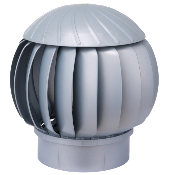 Ротационная вентиляционная турбина, РВТ 160 мм серебристый RAL 9022, серия Twister