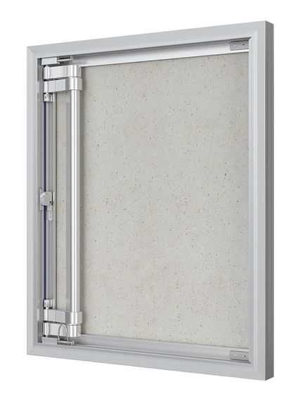 Люк ревизионный D Ceramo Optimum 500х600 скрыт.монтаж петля алюминий EVECS