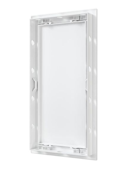 Люк ревизионный Л фланец 146х296 нажимной 168х318 пластик EVECS