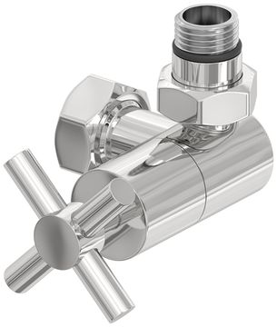 Вентиль Сунержа 3D правый крест (G 1/2" НР х G 3/4" НГ)