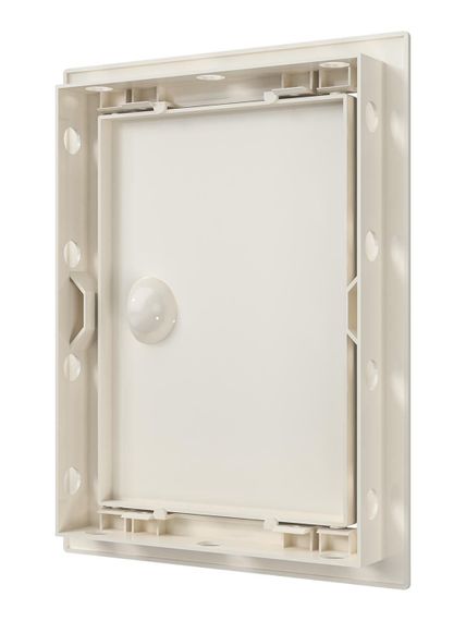 Люк ревизионный ЛР фланец 146х196 ручка 168х218 пластик Ivory EVECS