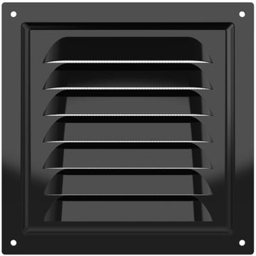 Решетка вентиляционная МЭ сетка 150х150 окрашенная сталь Black ERA