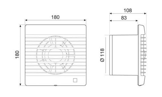 Вентилятор накладной Soler & Palau Decor 200 C Silver