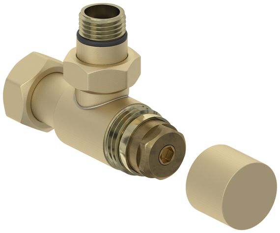 Вентиль Сунержа угловой под шестигранник (G 1/2&quot; НР х G 3/4&quot; НГ)