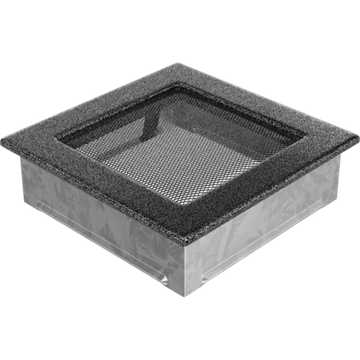 Решетка каминная Kratki Standard Чёрная хром 17x17