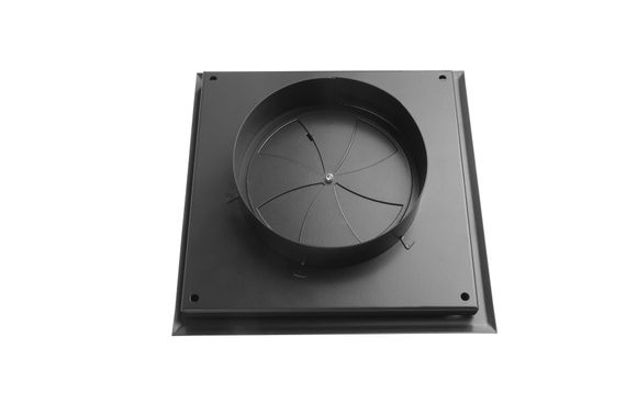 Диффузор приточно-вытяжной на магнитах регулируемый НД-150 декоративный металлический черный матовый