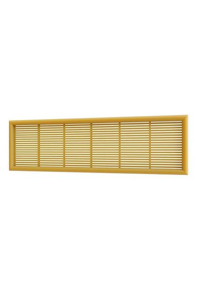 Решетка вентиляционная ДП фланец 220х60 переточная 227х67 пластик Beige ERA