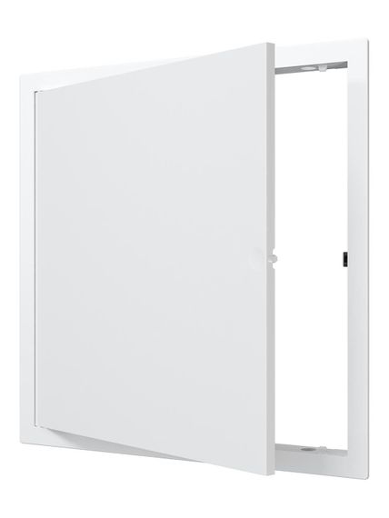 Люк ревизионный LN фланец 300х300 нажимной 327х327 пластик EVECS