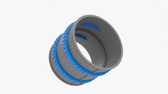 Муфта соединительная Flexag FLS90-G, цвет серый