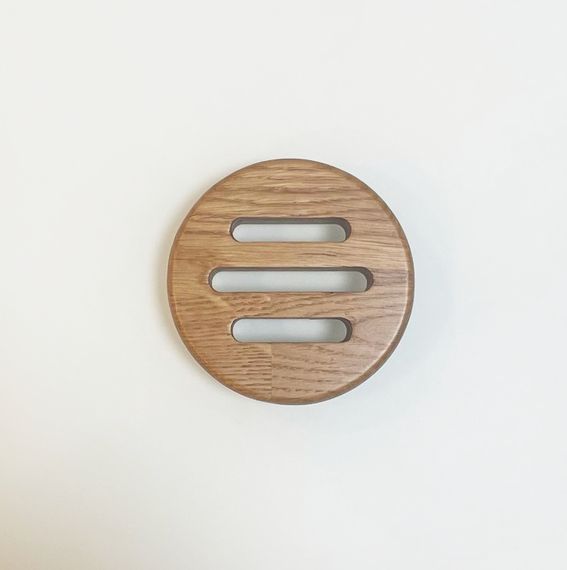 Деревянная врезная решетка Visioner d 80мм. (посадка 65мм. из дуба)