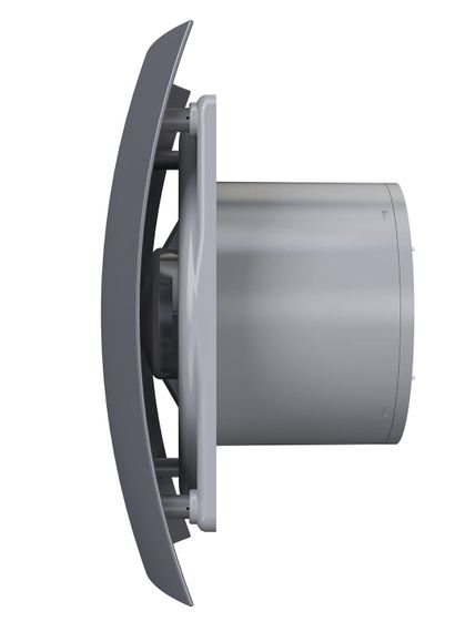 Вентилятор накладной BREEZE D125 обратный клапан Dark gray metal DICITI