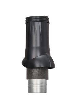 Вентиляционный выход изолированный Ø 125/160 мм черный RAL 9005, серия Static