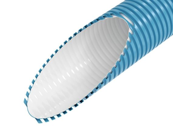 Полужесткий гофрированный воздуховод AirDS с антистатическим и антимикробным покрытием, 75 мм (бухта 50м)