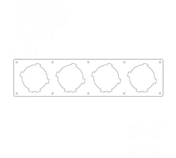 Provent MP 75x4 Монтажная панель на 4 выхода