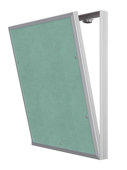 Люк ревизионный D Ceramo Base 400х500 скрытый монтаж съемный алюминий EVECS