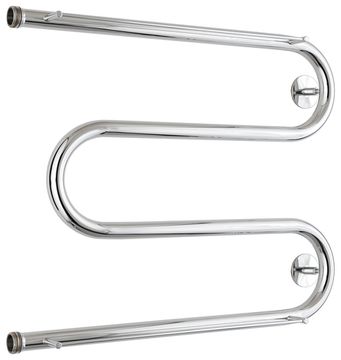 Полотенцесушитель водяной Стилье М-образный 2 полки 500х650 резьба-сгон 1"