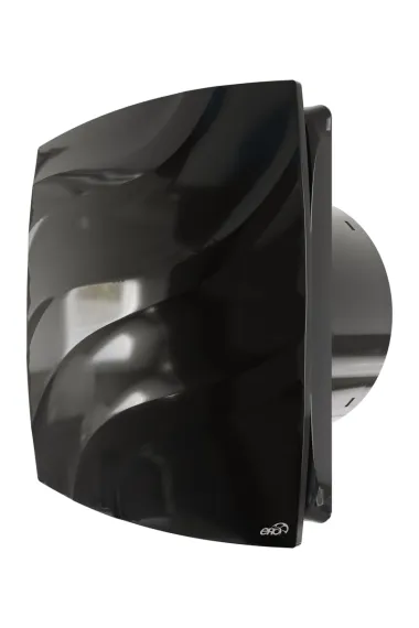 Вентилятор накладной WAVE D120 обр.клапан Black classic ERA