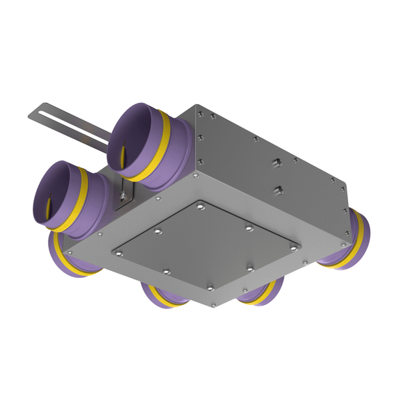 Provent KVF 125/90×6 коллектор металлический концевой на 6 выходов