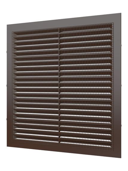 Решетка вентиляционная С сетка 235х235 пластик Brown ERA