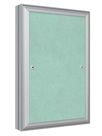 Люк ревизионный D Ceramo Base 200х300 скрытый монтаж съемный алюминий EVECS