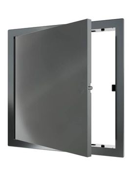 Люк ревизионный LN фланец 200x200 нажимной 224х224 пластик Gray EVECS