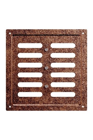 Решетка вентиляционная MER регулируемая 200х200 окраш.сталь Antique copper ERA