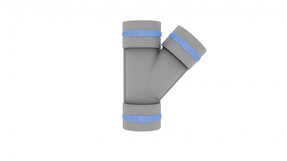 Тройник косой FL110-TR, круглый