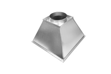 Зонт купольный 600х600/ф125мм