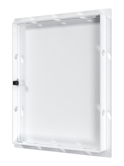 Люк ревизионный LN фланец 200х250 нажимной 224х274 пластик EVECS