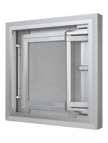 Люк ревизионный D Ceramo Comfort 200х400 скрытый монтаж усиленная петля алюминий EVECS